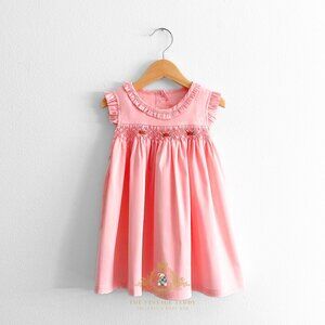 NWT Pretty Girls Embroidered Smocked Dress Boutique Special Occassion Formal 18M